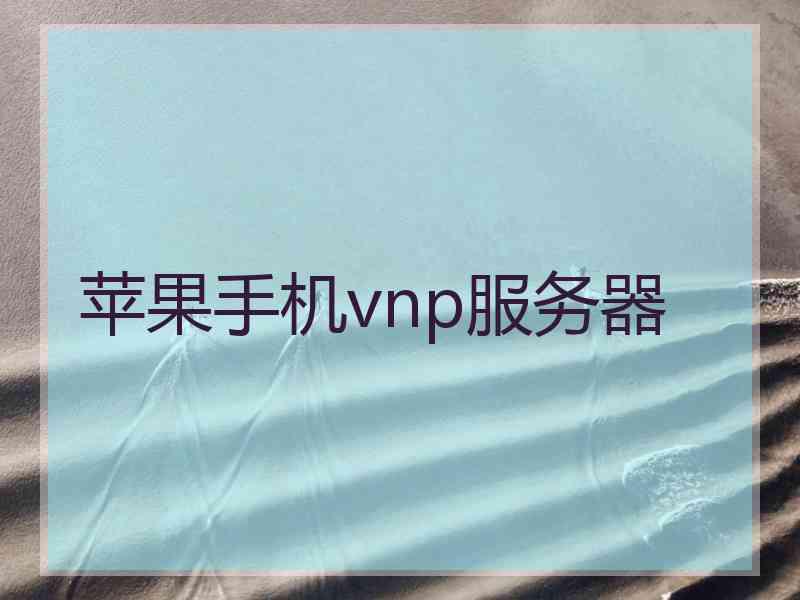 苹果手机vnp服务器