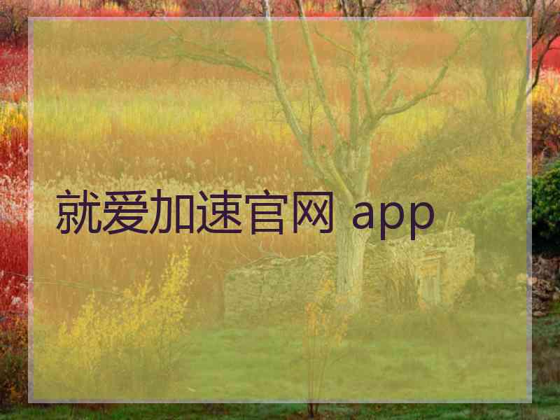 就爱加速官网 app