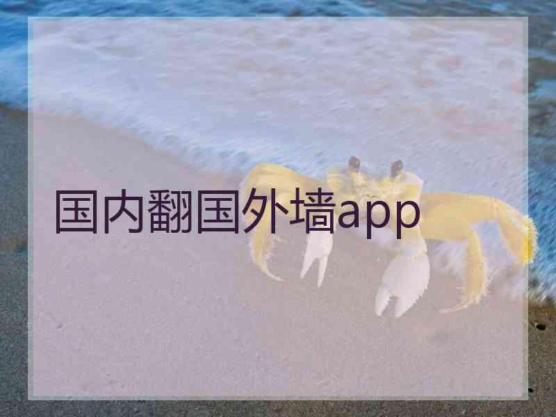 国内翻国外墙app