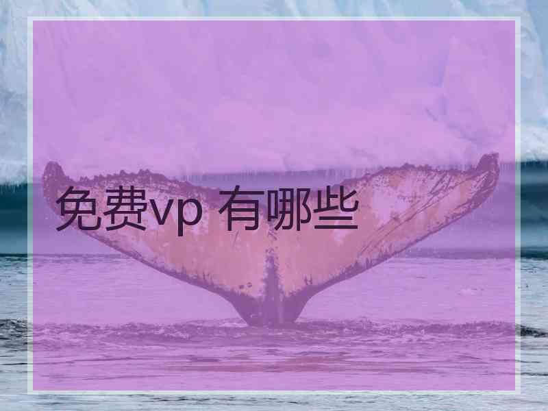 免费vp 有哪些