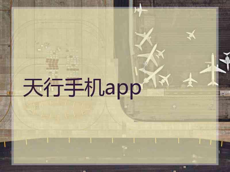 天行手机app