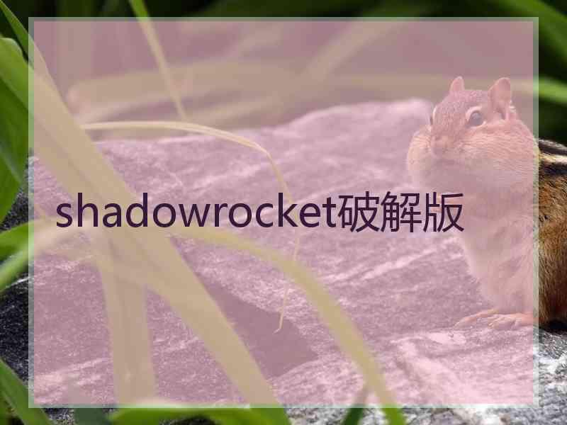 shadowrocket破解版