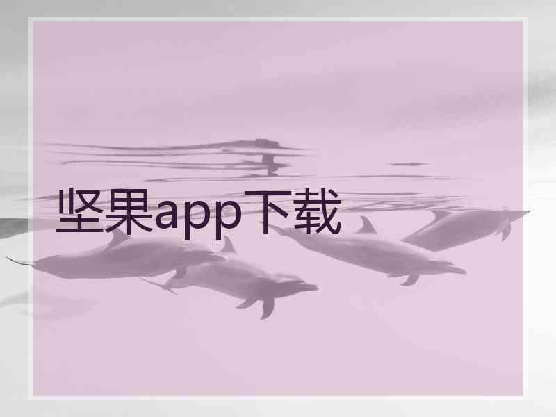 坚果app下载