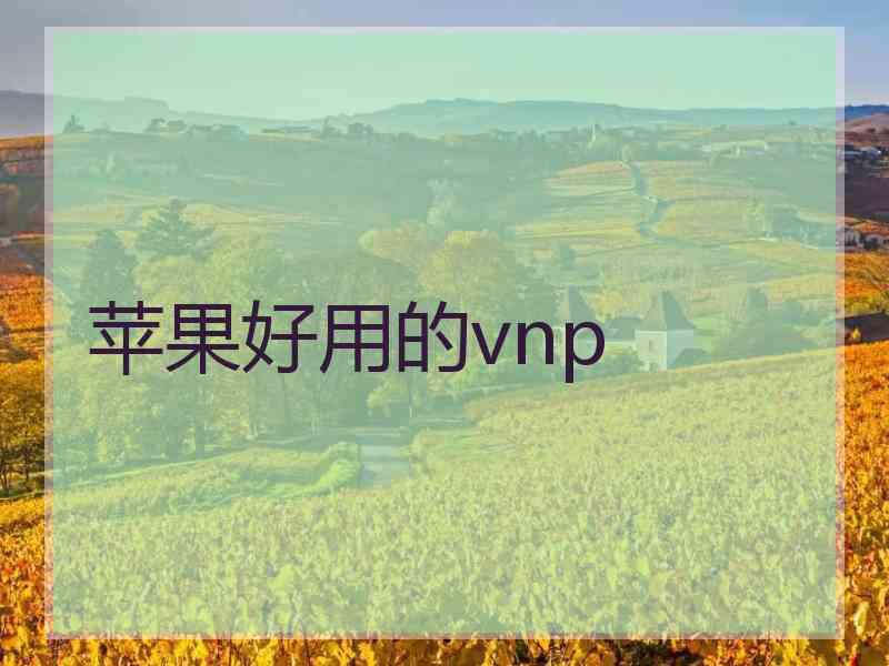 苹果好用的vnp