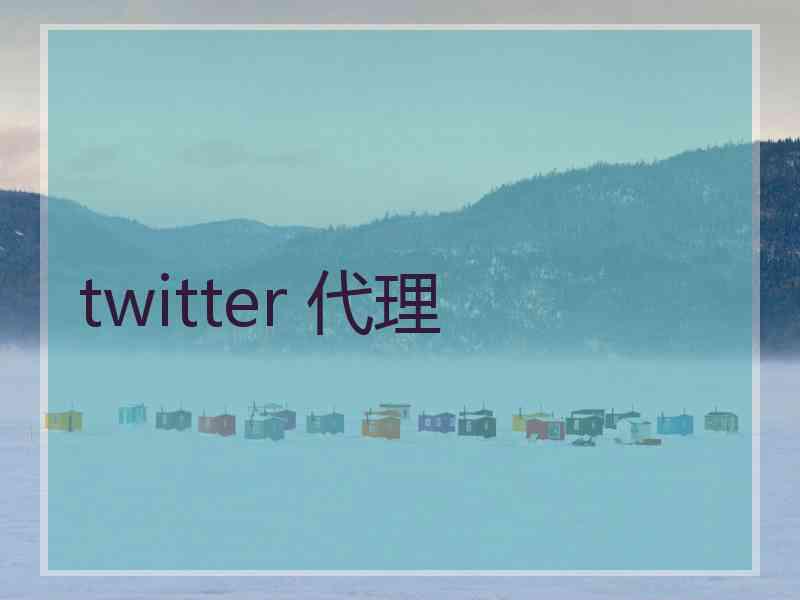 twitter 代理