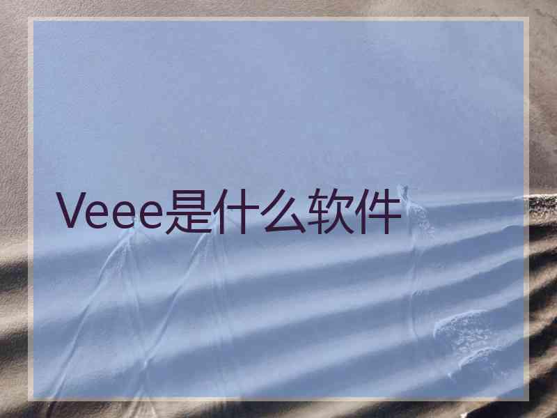 Veee是什么软件